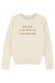 Maman a besoin de champagne - Sweat Femme - Inscription glitter 