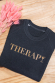 Therapy - Sweat Femme - Inscription glitter 