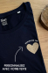 T-shirt Maman en or coeur glitter