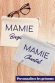 Pochette - Mamie prénom personnalisable