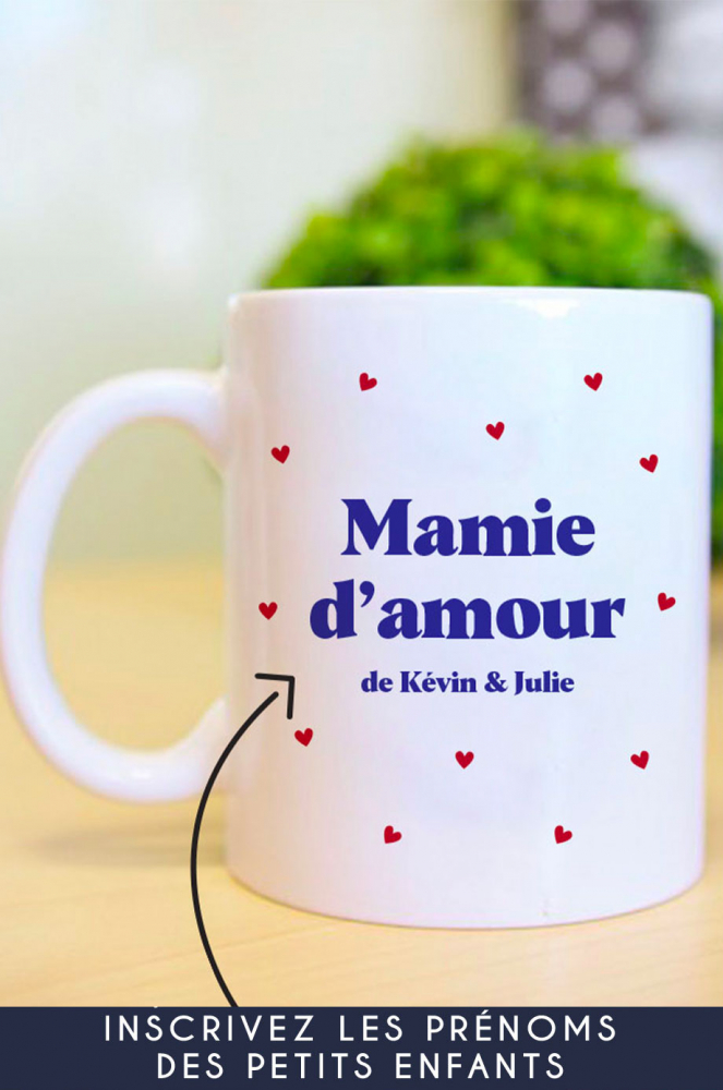 Mug - Mamie prénom personnalisable