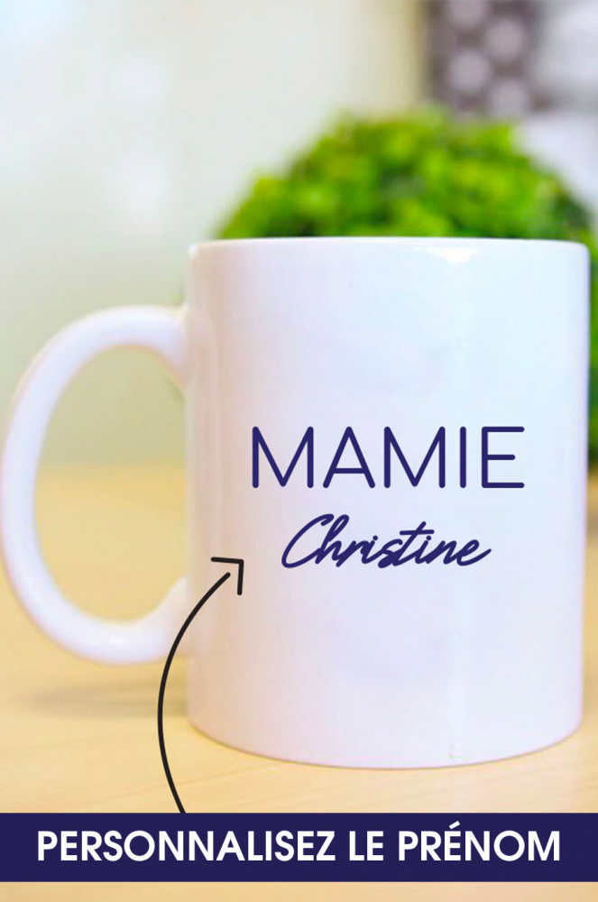 Mug - Mamie prénom personnalisable