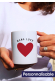 Coeur Texte - Mug personnalisable