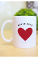 Coeur Texte - Mug personnalisable