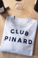 Sweat homme - Club Pinard (impression velours)