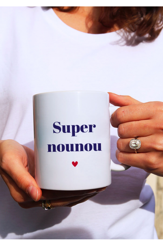 Mug Super Nounou - imprimé en France