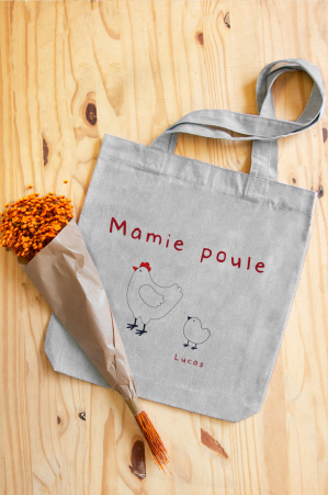 Tote bag original a message Chat-rouleLe Fabuleux Shaman