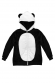 Veste à capuche Panda en polaire