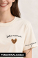 Jolie maman - manche personnalisable Tshirt femme 