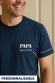 T-shirt Papa date personnalisable