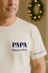 T-shirt Papa date personnalisable